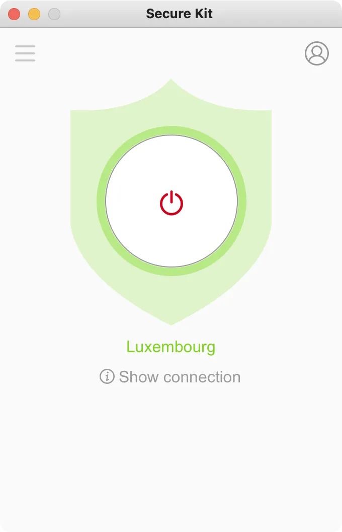 A successful connection to the OpenVPN server in Secure Kit on Ubuntu